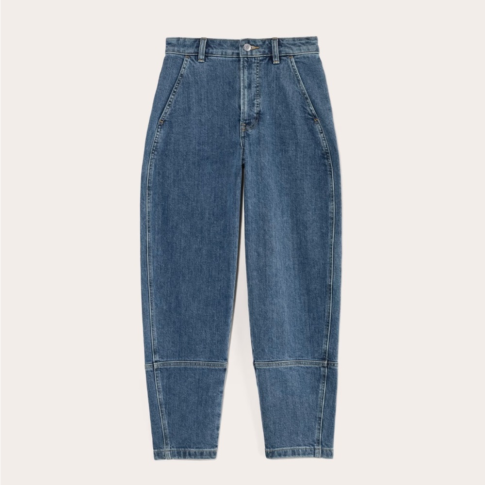 The Utility Barrel Pant Jean in New Blue Denim Size 26